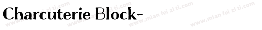 Charcuterie Block字体转换